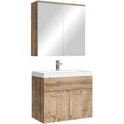 BADPLAATS - Montreal - Rovere Castagno - 60cm - Ensemble de meubles de salle de bains - Publicité BADPLAATS - Montreal - Rovere Castagno - 60cm - Ensemble de meubles de salle de bains - Publicité
