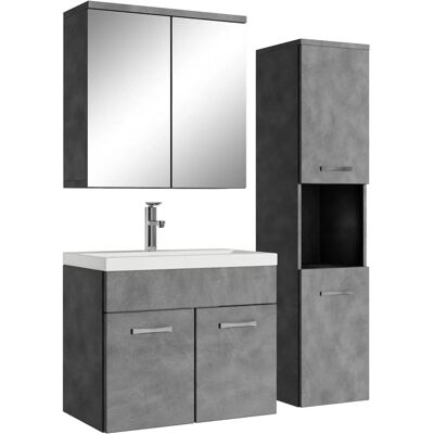BADPLAATS - Montreal - 60cm - Gris Foncé - Ensemble Salle de Bains - Publicité BADPLAATS - Montreal - 60cm - Gris Foncé - Ensemble Salle de Bains - Publicité