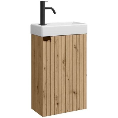 Badplaats Bosco Rovere 40x22 cm Meuble de salle de bain avec lavabo - Publicité Badplaats Bosco Rovere 40x22 cm Meuble de salle de bain avec lavabo - Publicité