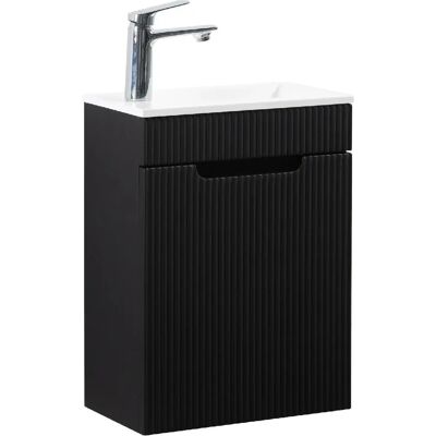 BADPLAATS Thermis 40x22 cm - Noir Mat - Mobilier de salle de bain - Publicité BADPLAATS Thermis 40x22 cm - Noir Mat - Mobilier de salle de bain - Publicité