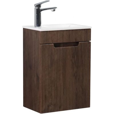 Marrone Noce Thermis Meuble de salle de bain - Mobilier de bain - Publicité Marrone Noce Thermis Meuble de salle de bain - Mobilier de bain - Publicité