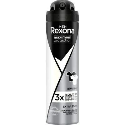 Rexona Protection Maximale Invisible Antitranspirant - Homme 150ml - Publicité Rexona Protection Maximale Invisible Antitranspirant - Homme 150ml - Publicité