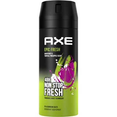 Axe - Epic Fresh - Pamplemousse et ananas tropical - Déodorant spray Axe - Epic Fresh - Pamplemousse et ananas tropical - Déodorant spray