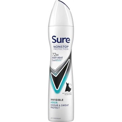 Sure Brand Microtechnology Invisible Aqua Deodorant - Women, 250ml, 3 Pack Sure Brand Microtechnology Invisible Aqua Deodorant - Women, 250ml, 3 Pack