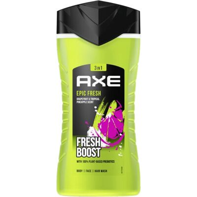 Axe Epic Fresh 250ml Shower Gel for Men & Women - Refreshing Scent Axe Epic Fresh 250ml Shower Gel for Men & Women - Refreshing Scent