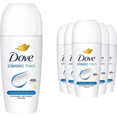 Dove Classic Roll On Antiperspirant - Protection contre la transpiration Dove Classic Roll On Antiperspirant - Protection contre la transpiration