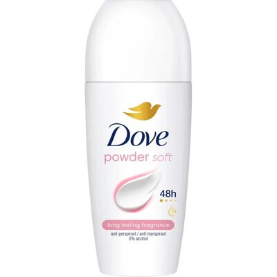 Dove Powder Roll On Anti-Perspirant Deodorant with ¼ moisturising cream, 48-Hour Protection, Travel Size Dove Powder Roll On Anti-Perspirant Deodorant with ¼ moisturising cream, 48-Hour Protection, Travel Size