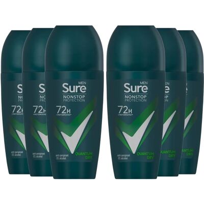 Sure Men Quantum Dry Antiperspirant Deodorant - 72H, 50ml Sure Men Quantum Dry Antiperspirant Deodorant - 72H, 50ml