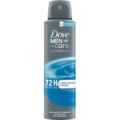 Dove Spray Déodorant Confort Propre pour Hommes - 72H Protection - Publicité Dove Spray Déodorant Confort Propre pour Hommes - 72H Protection - Publicité