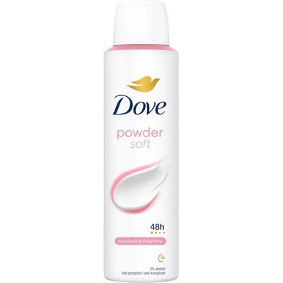 Dove Powder Anti-perspirant 150ml - Deodorant Spray with ¼ moisturising cream for 72 hours Dove Powder Anti-perspirant 150ml - Deodorant Spray with ¼ moisturising cream for 72 hours