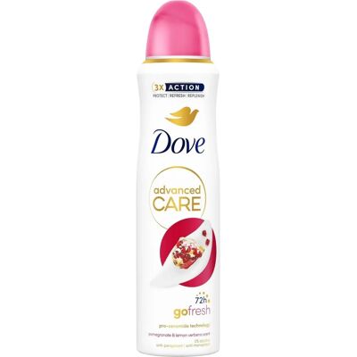 Dove 72h Edistynyt Hoito Granaattiomena & Sitruunaruoho Antiperspirantti Spray Dove 72h Edistynyt Hoito Granaattiomena & Sitruunaruoho Antiperspirantti Spray