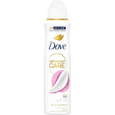 Dove Advanced Care Soft Feel Spray Antitraspirante Dove Advanced Care Soft Feel Spray Antitraspirante