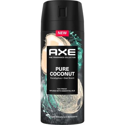 Déodorant Spray Axe Pure Coconut - Homme - Publicité Déodorant Spray Axe Pure Coconut - Homme - Publicité