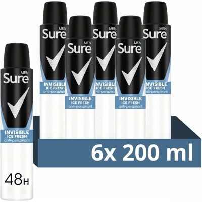 Sure Men Invisible Ice Fresh Anti-Perspirant Aerosol - Deodorant Aerosol Sure Men Invisible Ice Fresh Anti-Perspirant Aerosol - Deodorant Aerosol