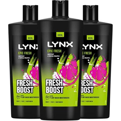 Lynx Epic Fresh Grapefruit & Pineapple Shower Gel - Shower Gel Lynx Epic Fresh Grapefruit & Pineapple Shower Gel - Shower Gel