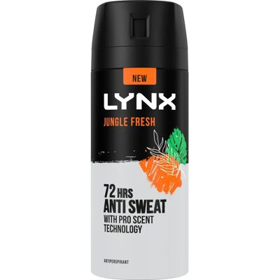 Lynx Jungle Fresh 72H Anti Sweat Anti-Perspirant Body Spray for Men Lynx Jungle Fresh 72H Anti Sweat Anti-Perspirant Body Spray for Men