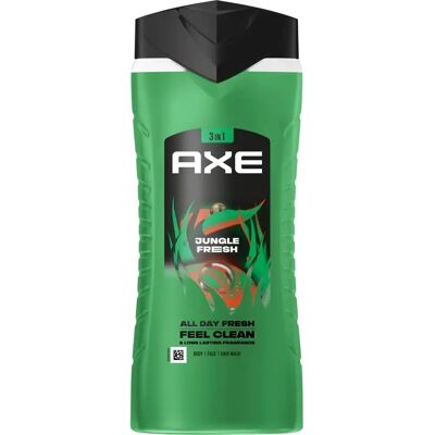 Axe Jungle Fresh Men’s Shower Gel - 3-in-1, Face, Body & Hair Axe Jungle Fresh Men’s Shower Gel - 3-in-1, Face, Body & Hair