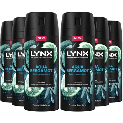 Lynx Lynx Fine Fragrance Collection Aqua Bergamot - Deodorant Body Spray Lynx Lynx Fine Fragrance Collection Aqua Bergamot - Deodorant Body Spray