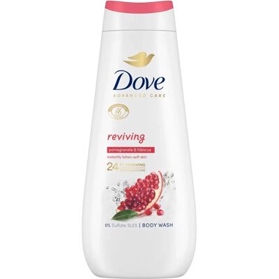 Dove Advanced Care Body Wash Reviving - 24H, 2x400ml Dove Advanced Care Body Wash Reviving - 24H, 2x400ml