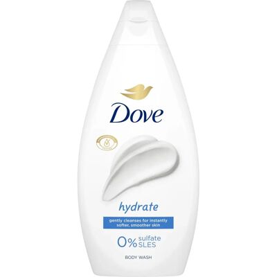 Dove Hydrate Body Wash - Gentle & Hydrating Body Cleanser - 450ml Dove Hydrate Body Wash - Gentle & Hydrating Body Cleanser - 450ml