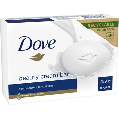 DOVE BEAUTY CREAM BAR ORIGINAL 2 X 90 G DOVE BEAUTY CREAM BAR ORIGINAL 2 X 90 G