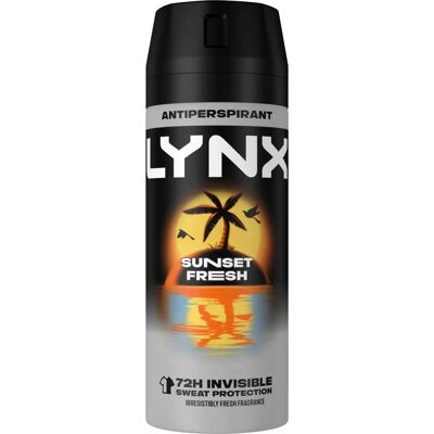 Lynx Sunset Fresh Men Deodorant Spray - Anti Perspirant Aerosol 150ml Lynx Sunset Fresh Men Deodorant Spray - Anti Perspirant Aerosol 150ml