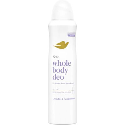Dove - Lavender & Chamomile Whole Body Deodorant Spray 150 ml - 150 ml - Lavender & Chamomile - Deodorant Spray Dove - Lavender & Chamomile Whole Body Deodorant Spray 150 ml - 150 ml - Lavender & Chamomile - Deodorant Spray