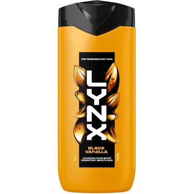 Lynx Black Vanilla Body Wash - 12Hrs Freshness - Men 400ml 3 Pack Lynx Black Vanilla Body Wash - 12Hrs Freshness - Men 400ml 3 Pack