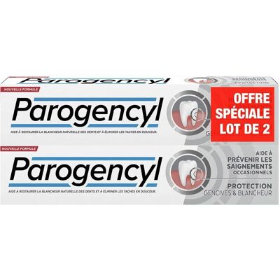 Dentifrice Parogencyl - Blanchiment & Protection des Gencives - 2x75Ml - Publicité Dentifrice Parogencyl - Blanchiment & Protection des Gencives - 2x75Ml - Publicité