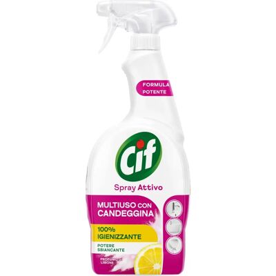 Cif Spray Limone - Rimuovi Calcare e Igienizza - 650ml Cif Spray Limone - Rimuovi Calcare e Igienizza - 650ml