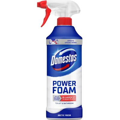 Domestos Power Foam Arctic Fresh Toilet & Bathroom Cleaner - Up-Down Spray Domestos Power Foam Arctic Fresh Toilet & Bathroom Cleaner - Up-Down Spray