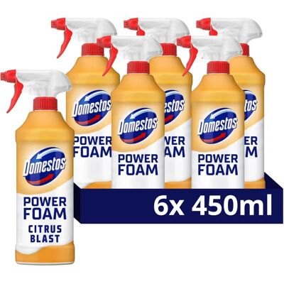Domestos Power Foam Citrus Blast - Toilet & Bathroom Cleaner Domestos Power Foam Citrus Blast - Toilet & Bathroom Cleaner