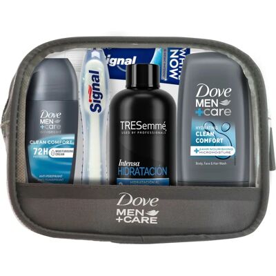 Necessaire de viagem Dove para homens - 5 peças Necessaire de viagem Dove para homens - 5 peças
