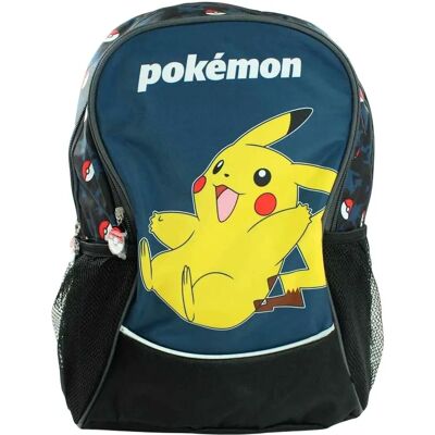 Mochila Safta Pokémon Pokeball - Bolsa escolar - Azul Preto Mochila Safta Pokémon Pokeball - Bolsa escolar - Azul Preto