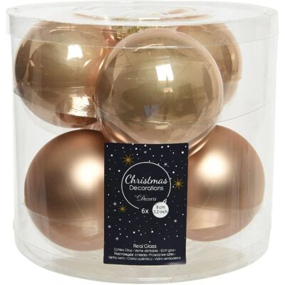 Kaemingk Modelo 140666 - Bolas de cristal color caramelo - Decoraciones navideñas Kaemingk Modelo 140666 - Bolas de cristal color caramelo - Decoraciones navideñas
