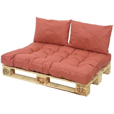 Ensemble de coussins d'extérieur Jardideco - Convient pour palettes 120x80 cm - Orange - Rectangle - Coton & Polyester - Jardin & Extérieur - Publicité Ensemble de coussins d'extérieur Jardideco - Convient pour palettes 120x80 cm - Orange - Rectangle - Coton & Polyester - Jardin & Extérieur - Publicité
