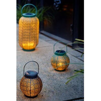 Lanterna Solare Lumineo 16cm Metallo Nero - Lanterna Lanterna Solare Lumineo 16cm Metallo Nero - Lanterna