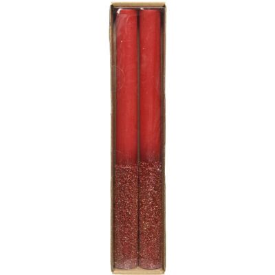Iperbriko Rote Glitterkerzen - Kerze Iperbriko Rote Glitterkerzen - Kerze