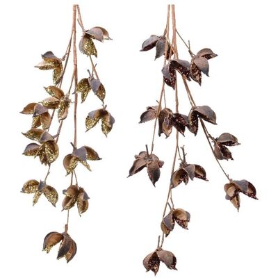 IPERBRIKO Ramo di cotone - 75cm Oro scuro - Pianta IPERBRIKO Ramo di cotone - 75cm Oro scuro - Pianta