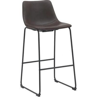 LABEL51 - Barkruk Risto - Donkerbruin - PU-Leder - Bar Stool LABEL51 - Barkruk Risto - Donkerbruin - PU-Leder - Bar Stool
