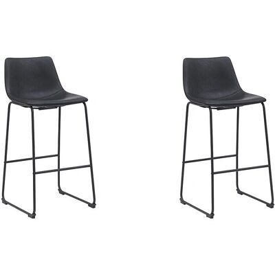 LABEL51 - Barkruk Risto - PU-Leder - 75 cm - Barstoel LABEL51 - Barkruk Risto - PU-Leder - 75 cm - Barstoel