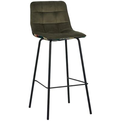 LABEL51 - Barkruk Bistro - Multicolor - Fluweel - Stool LABEL51 - Barkruk Bistro - Multicolor - Fluweel - Stool