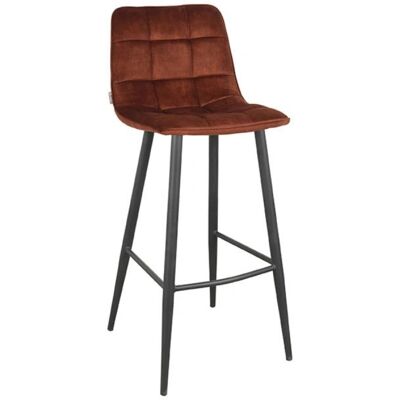 LABEL51 Jelt Rust Velours Barkruk LABEL51 Jelt Rust Velours Barkruk