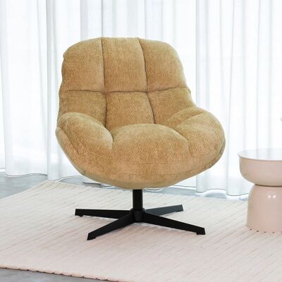 LABEL51 - Huxley - Messing - Elite - Fauteuil LABEL51 - Huxley - Messing - Elite - Fauteuil