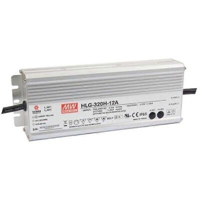 Mean Well 12V Voeding - 320W Metaal - 1 Uitgang Mean Well 12V Voeding - 320W Metaal - 1 Uitgang