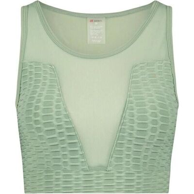 STEVE MADDEN Green Mesh Top - Top STEVE MADDEN Green Mesh Top - Top