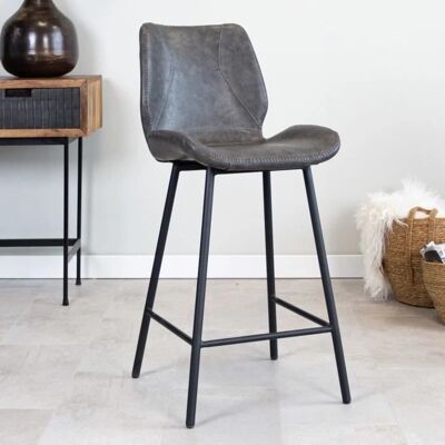 DIMEHOUSE Beau Industrieller Barhocker - Grau DIMEHOUSE Beau Industrieller Barhocker - Grau