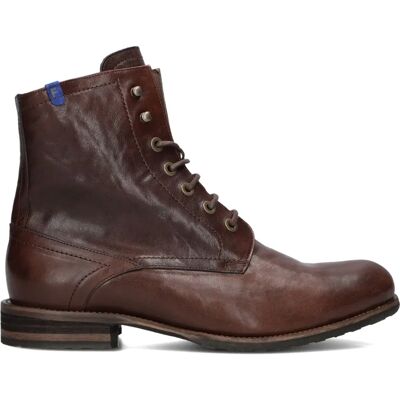 Floris van Bommel Dunkel Cognac Leder Stiefel - Casual Outdoor Floris van Bommel Dunkel Cognac Leder Stiefel - Casual Outdoor