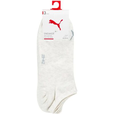 Chaussettes sneakers unisexes Puma 3 paires - Publicité Chaussettes sneakers unisexes Puma 3 paires - Publicité