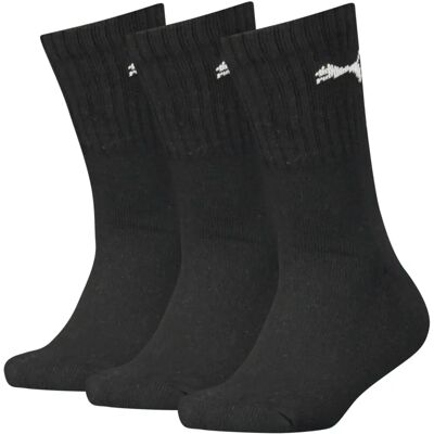 Puma Kindersokken Zwart - 3-pack Puma Kindersokken Zwart - 3-pack
